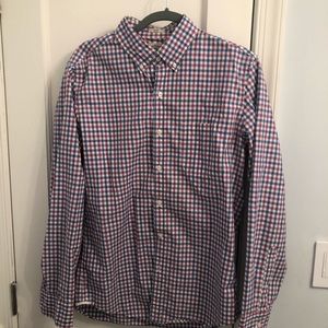 J. Crew Checkered Button Down Blue/Purple